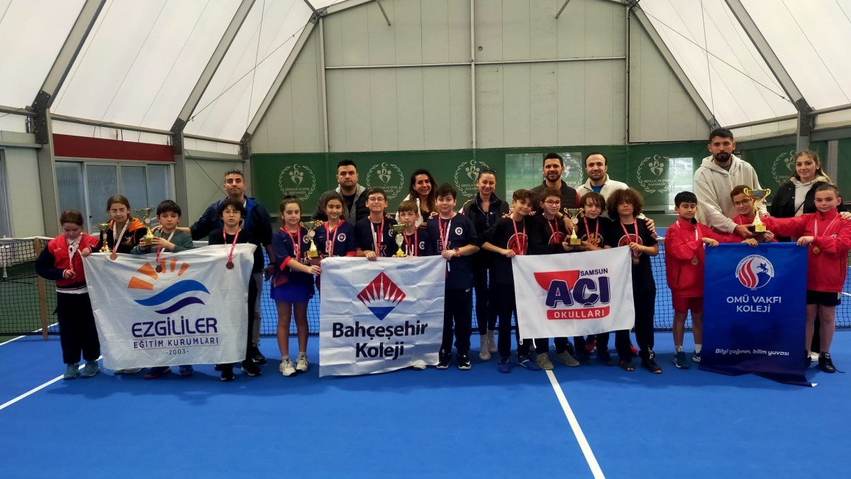 Samsun Okul Sporları Tenis Minikler İl Birinciliği müsabakaları sona erdi